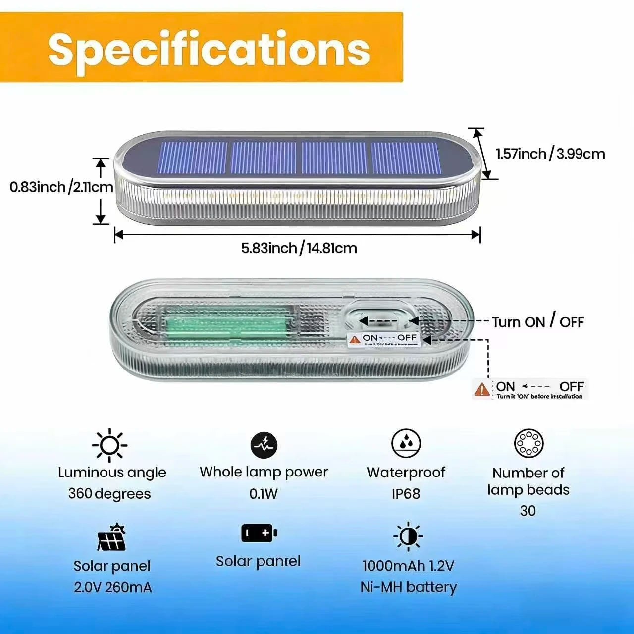 Solar LED Deck Lights Auto On Off Waterproof Outdoor Ground Step