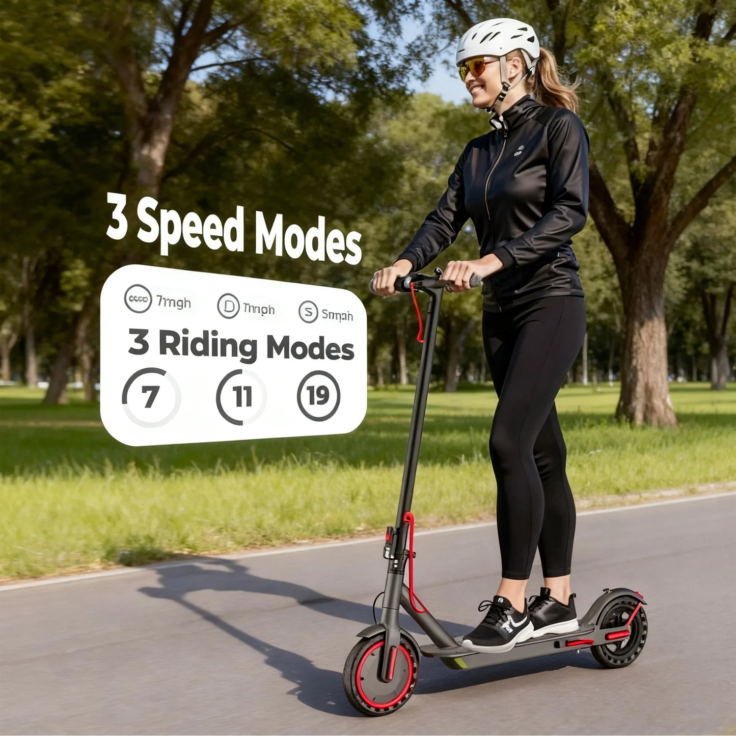LADPED Folding Electric Scooter For Adults Featuring Comfortable Grip