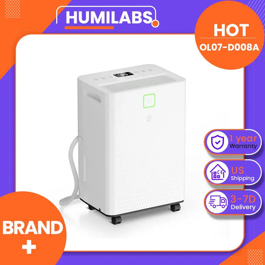 Humilabs 1600 Sq Ft Dehumidifier With Smart Control