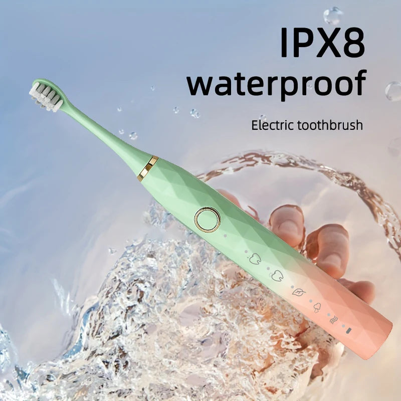 Electric Toothbrush Rotary Cleaning With Timer And USB Rechargeable Design