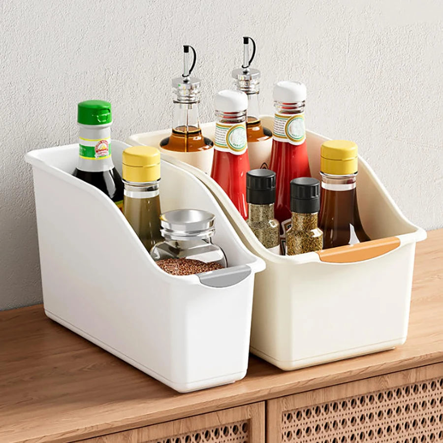 Plastic Under Sink Organizer With Wheels For Kitchen Cabinet Storage