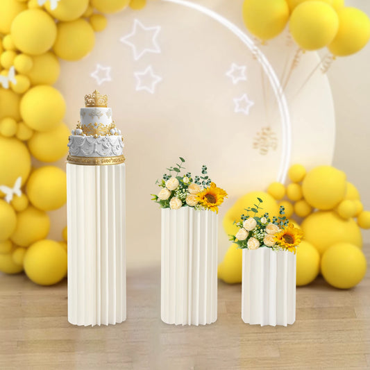 Foldable Cardboard Flower Stands And Centerpieces For Weddings