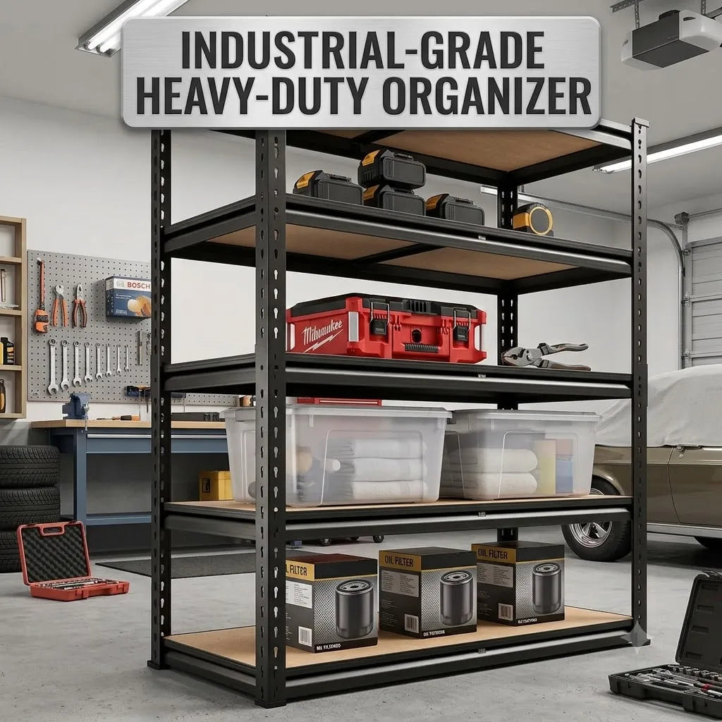 Heavy Duty Metal Storage Rack 5 Tier Utility Shelf