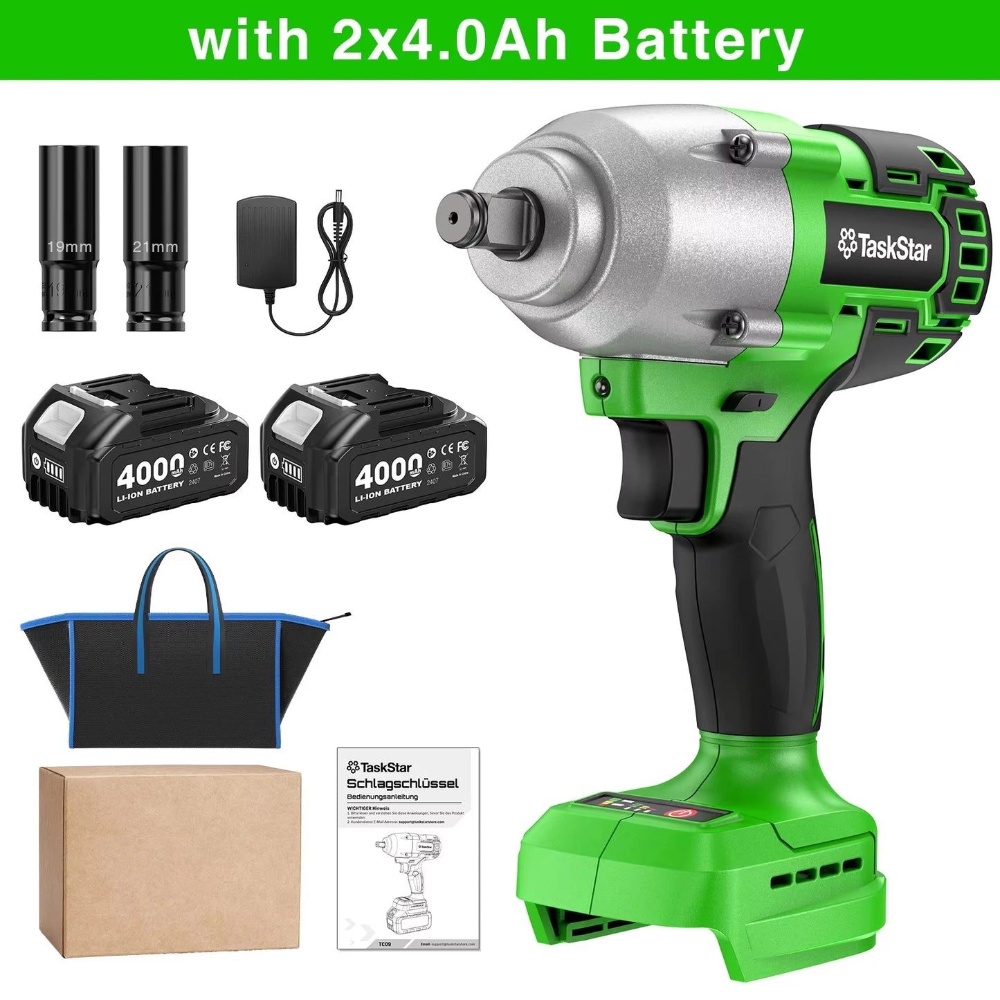 Taskstar 1600Nm Brushless Cordless Impact Wrench