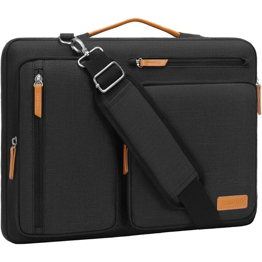 Protective Laptop Shoulder Bag 15.6 Inch Messenger Bag With Zipper Pockets