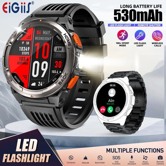 EIGIIS KE5 Smart Watch With Waterproof Sports Tracker And Compass