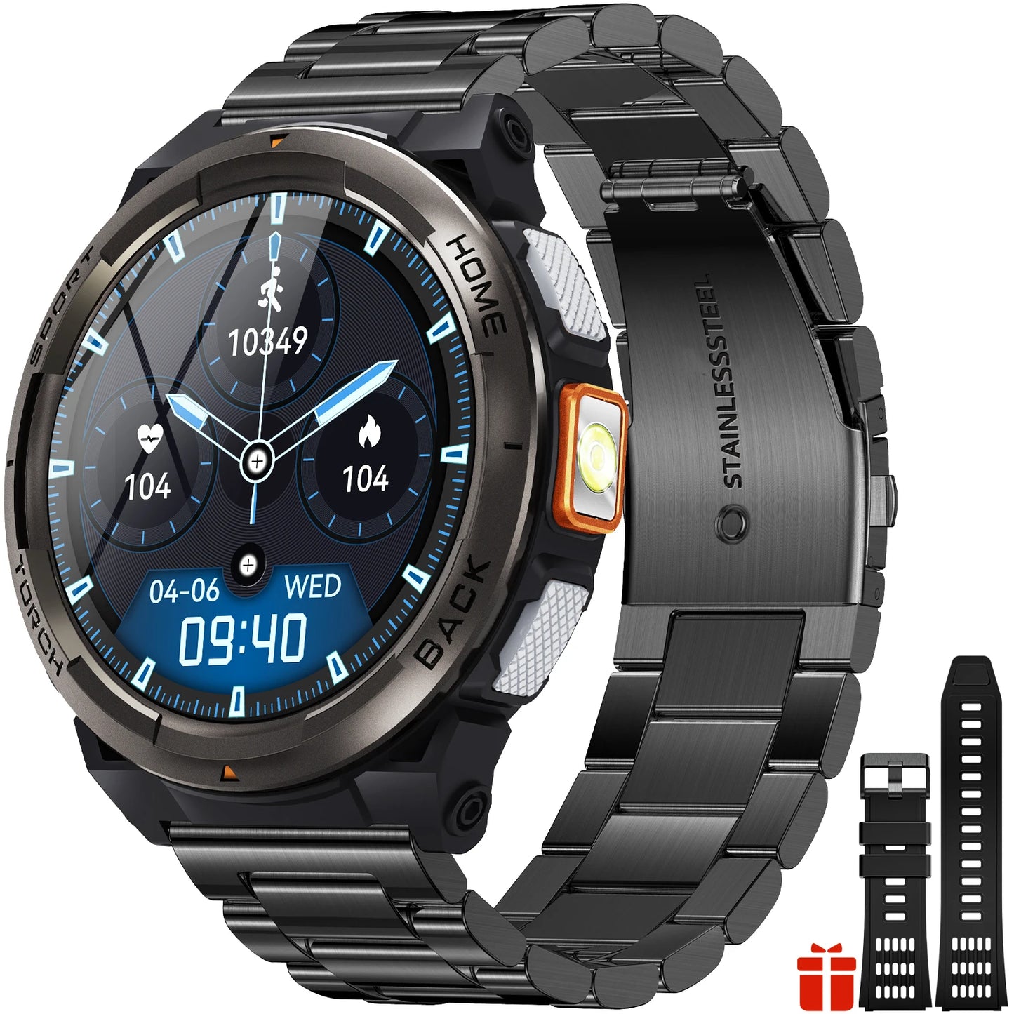 EIGIIS KE5 Smart Watch With Waterproof Sports Tracker And Compass