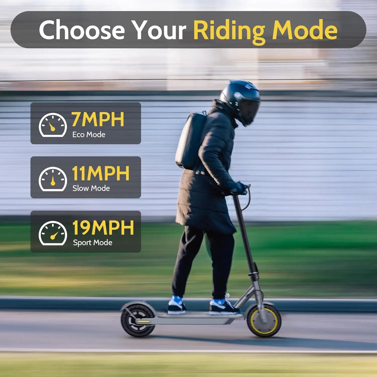 NAVIC Folding Electric Scooter 350W Motor Smart App Control Adult