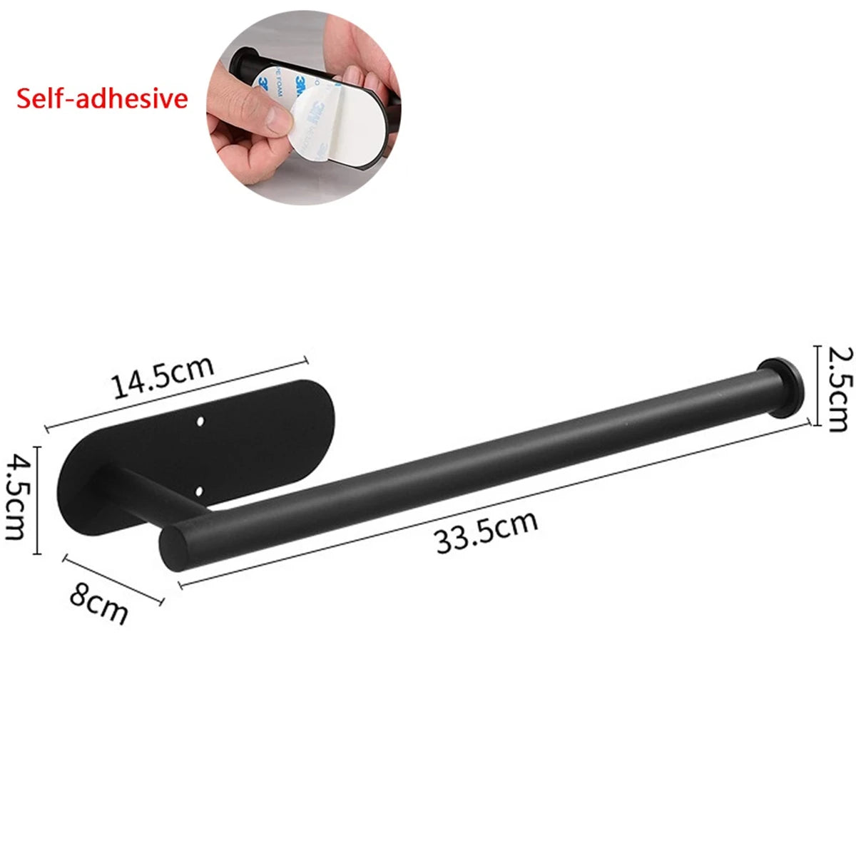 Metal Adhesive Paper Towel Holder For Kitchen Storage