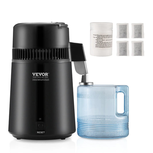 SucceBuy 750W Countertop Water Distiller 4L Stainless Steel Purifier