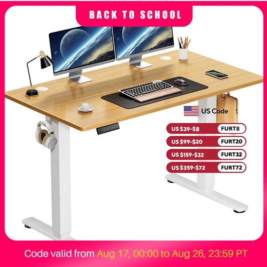 JHK Electric Height Adjustable Standing Desk Ergonomic Office Table