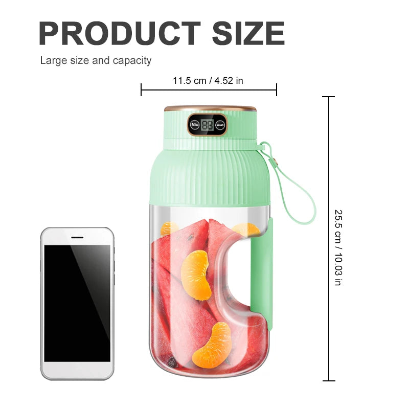 Portable USB Rechargeable Fruit Juicer Blender Cup