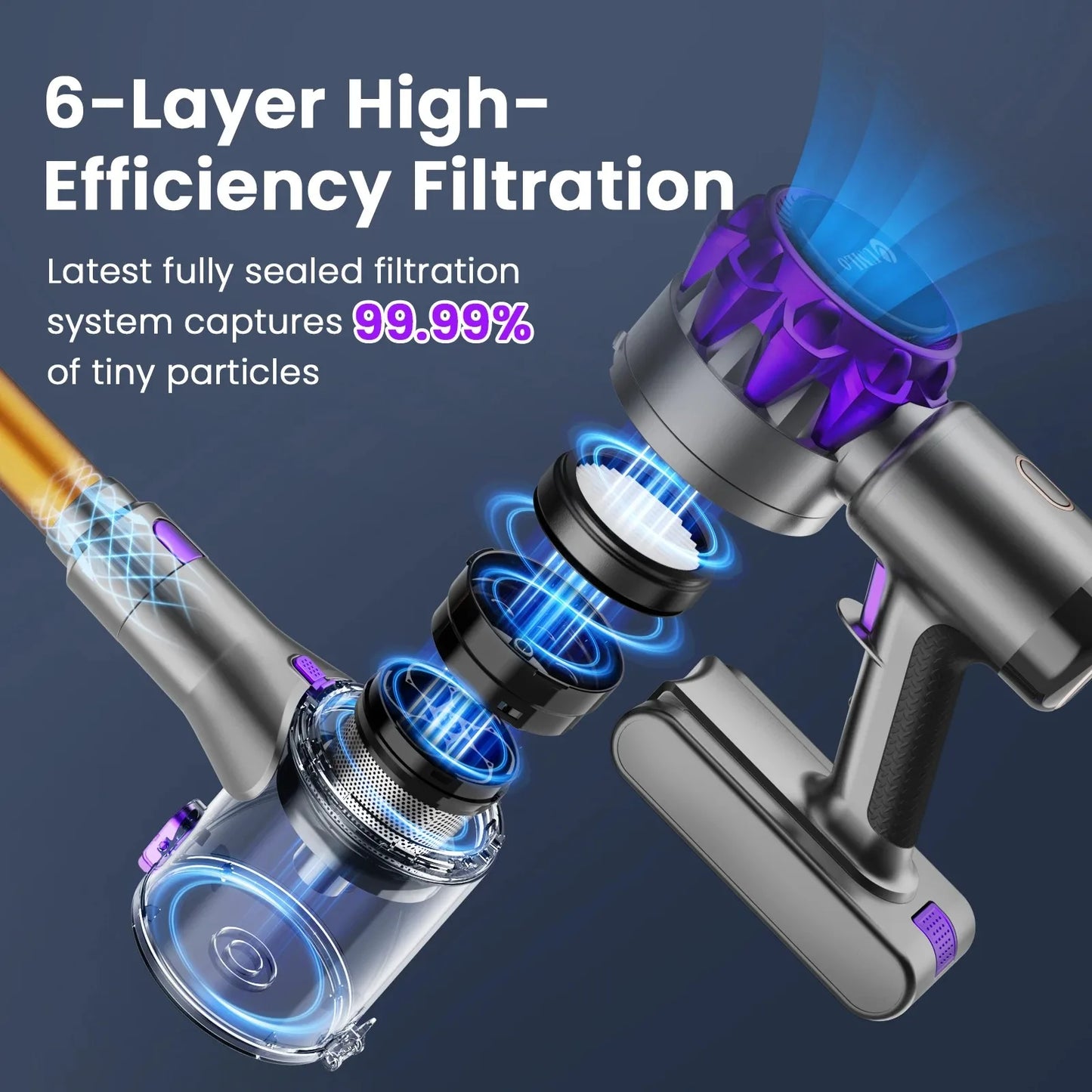 Inse S3P Cordless Vacuum Cleaner With HEPA Filter