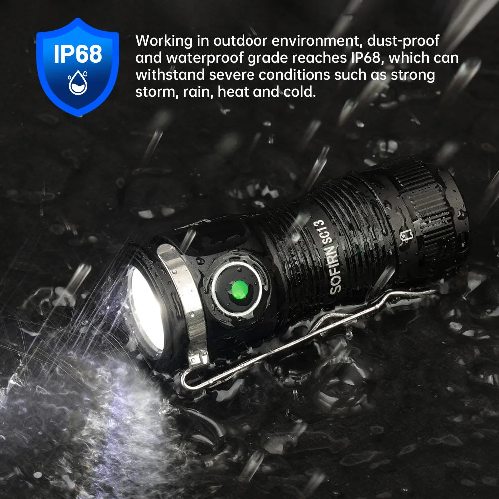 Sofirn Mini SC13 SST40 LED 1300lm Keychain Flashlight