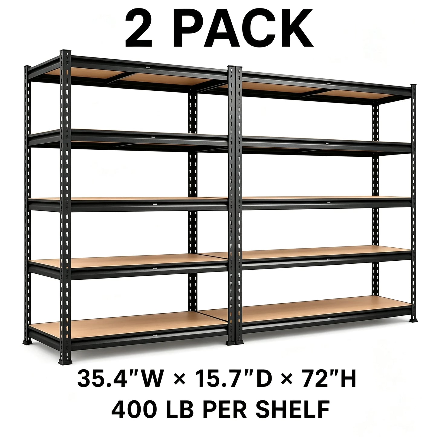 Heavy Duty Metal Storage Rack 5 Tier Utility Shelf