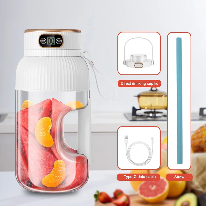 Portable USB Rechargeable Fruit Juicer Blender Cup