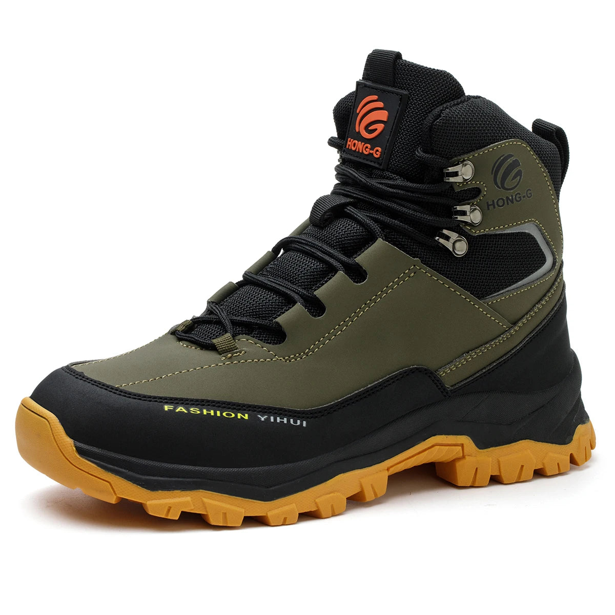 VEIGAR Men's Breathable Steel Toe Anti Puncture Safety Work Boots
