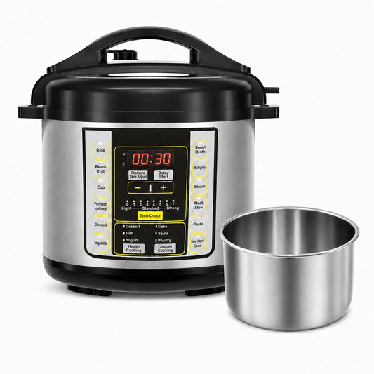 Electric Pressure Cooker 6Qt 9in1 Stainless Steel