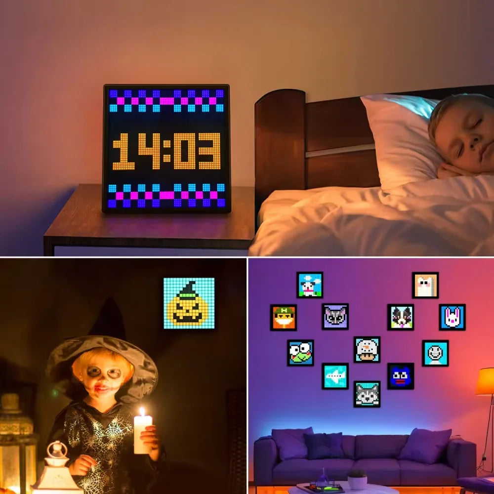 Programmable LED Pixel Display for Custom Text and Animated Art
