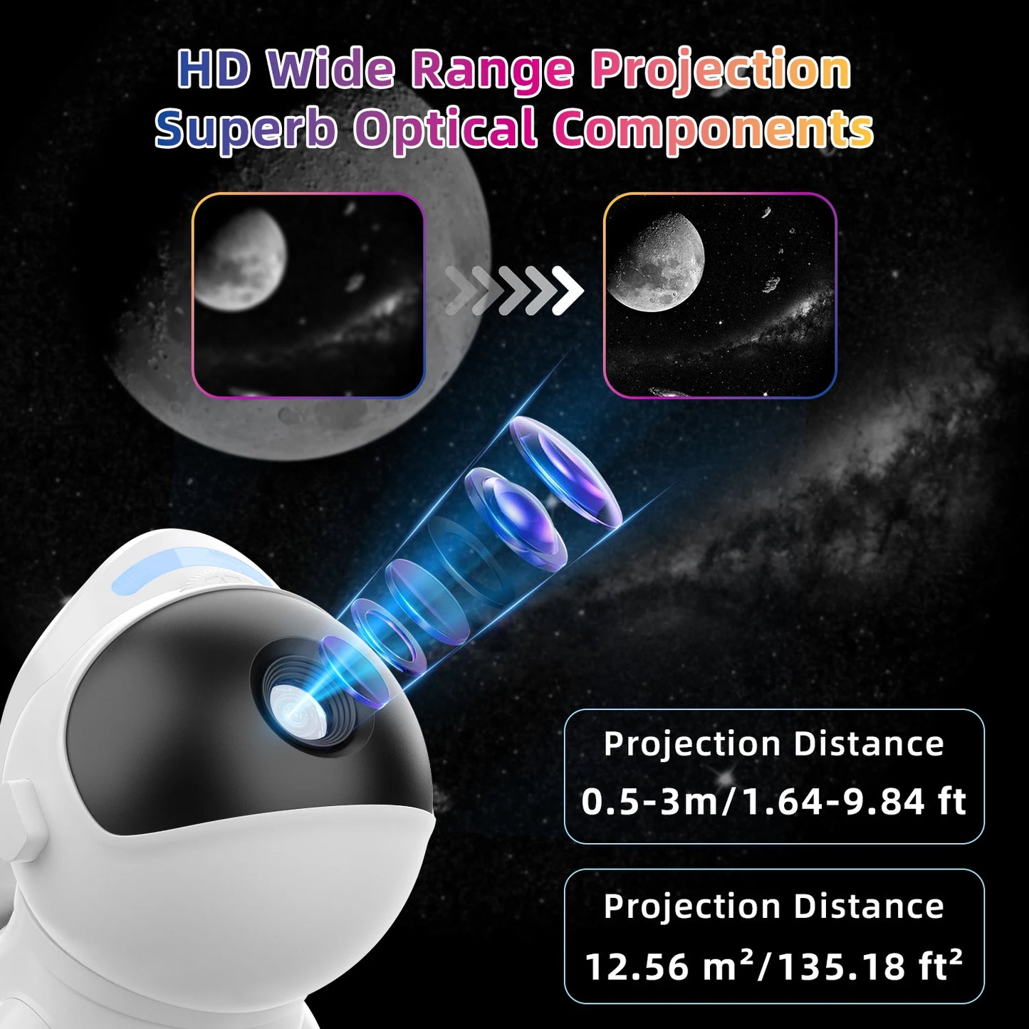 Ausyle Star Projector Night Light With 13 Galaxy Discs For Bedroom Decor