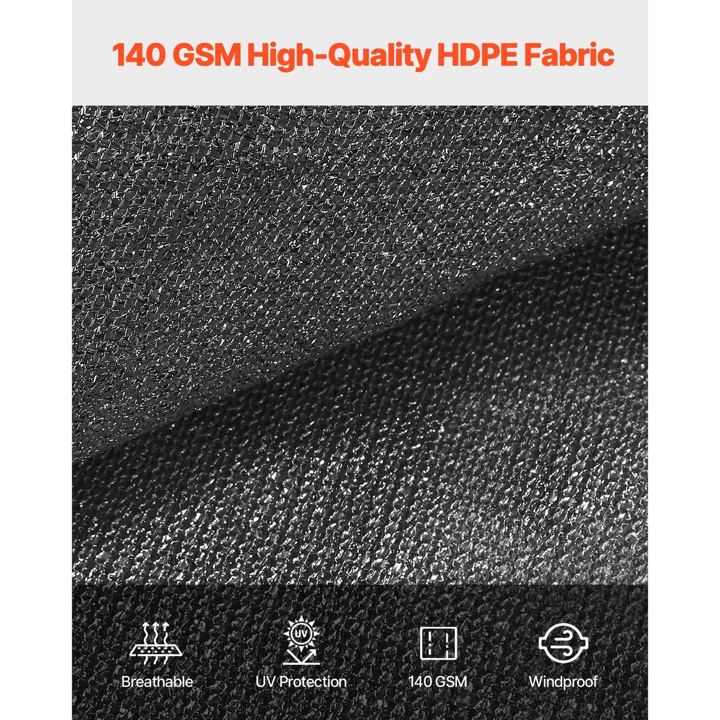 SucceBuy 90% Sun Shade Cloth Hdpe Canopy For Garden