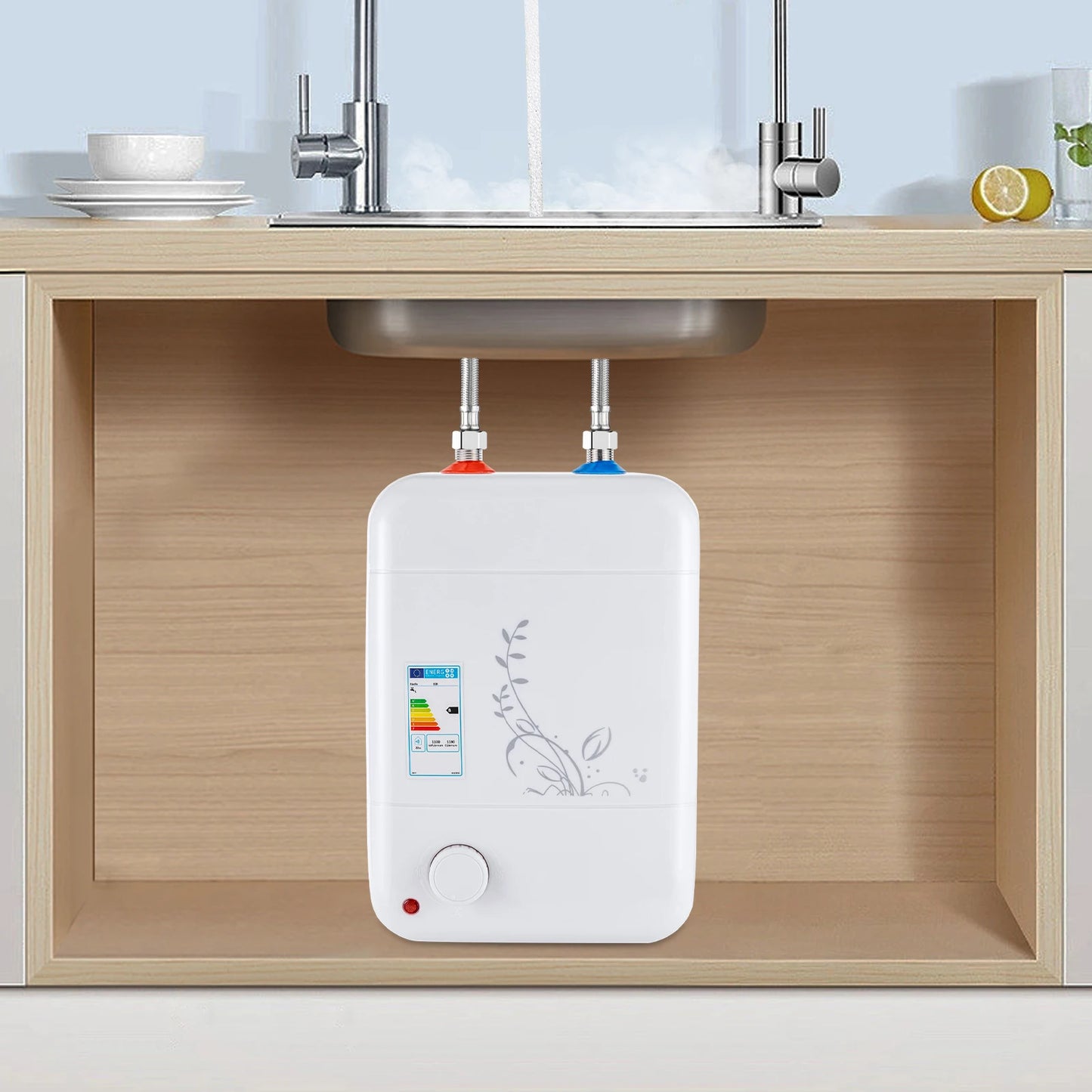 Electric Under Sink Water Heater For Kitchen And Bathroom