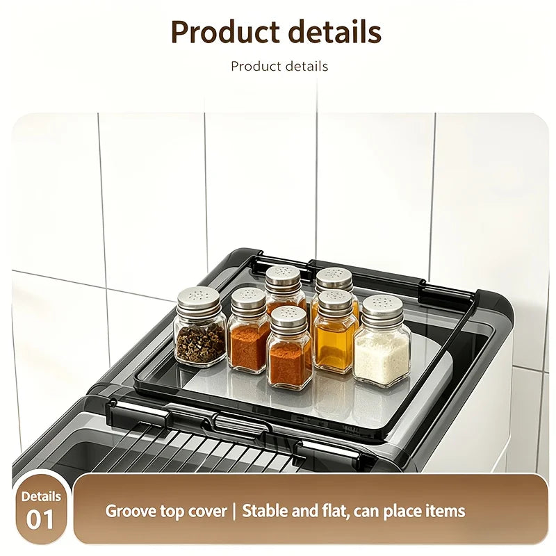 Clip On Kitchen Over Door Storage Rack And Cup Holder