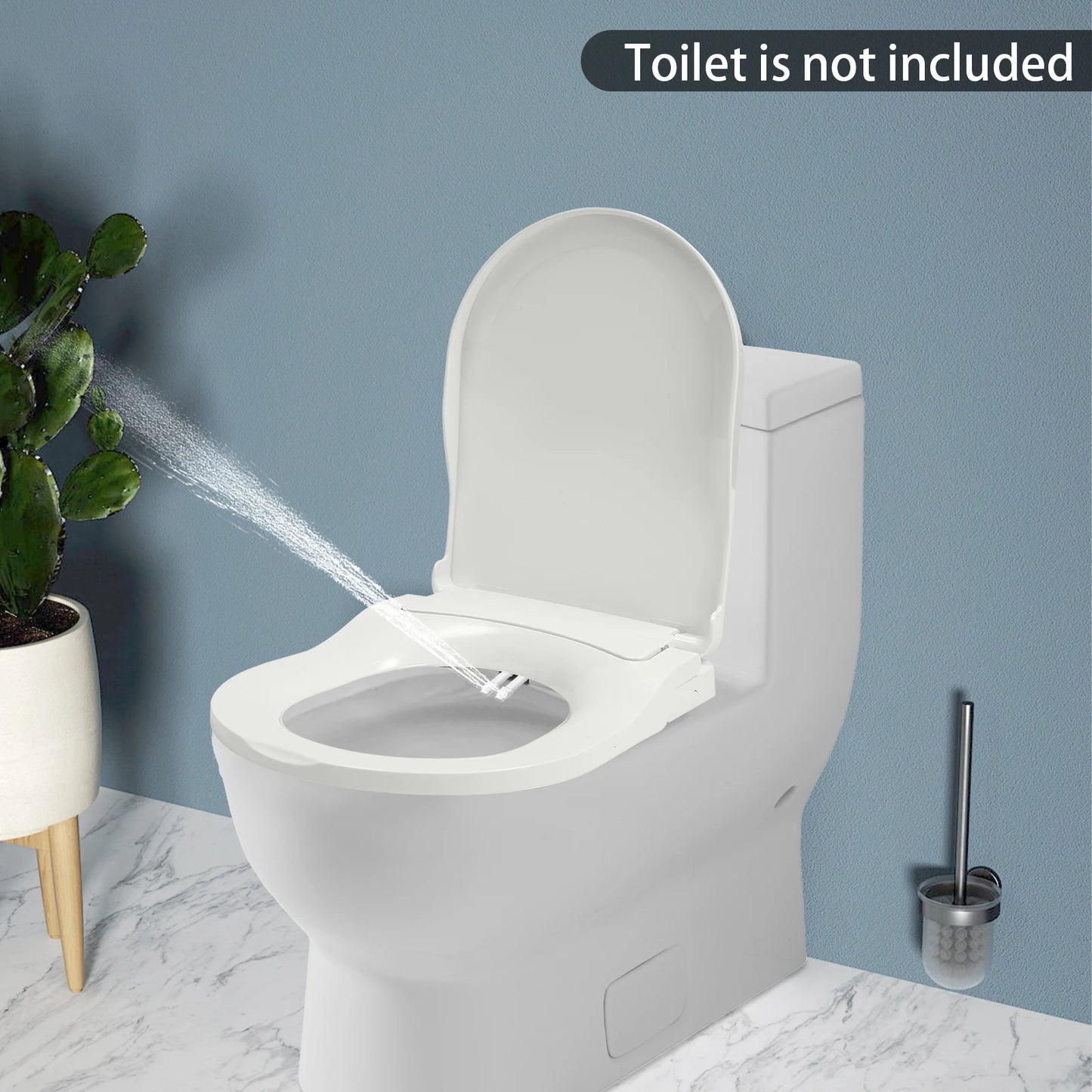 Non-Electric Dual Nozzle Bidet Toilet Seat