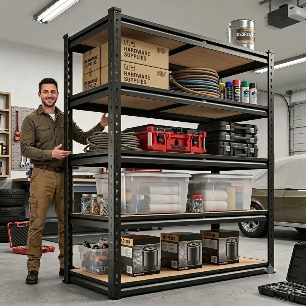 Heavy Duty Metal Storage Rack 5 Tier Utility Shelf
