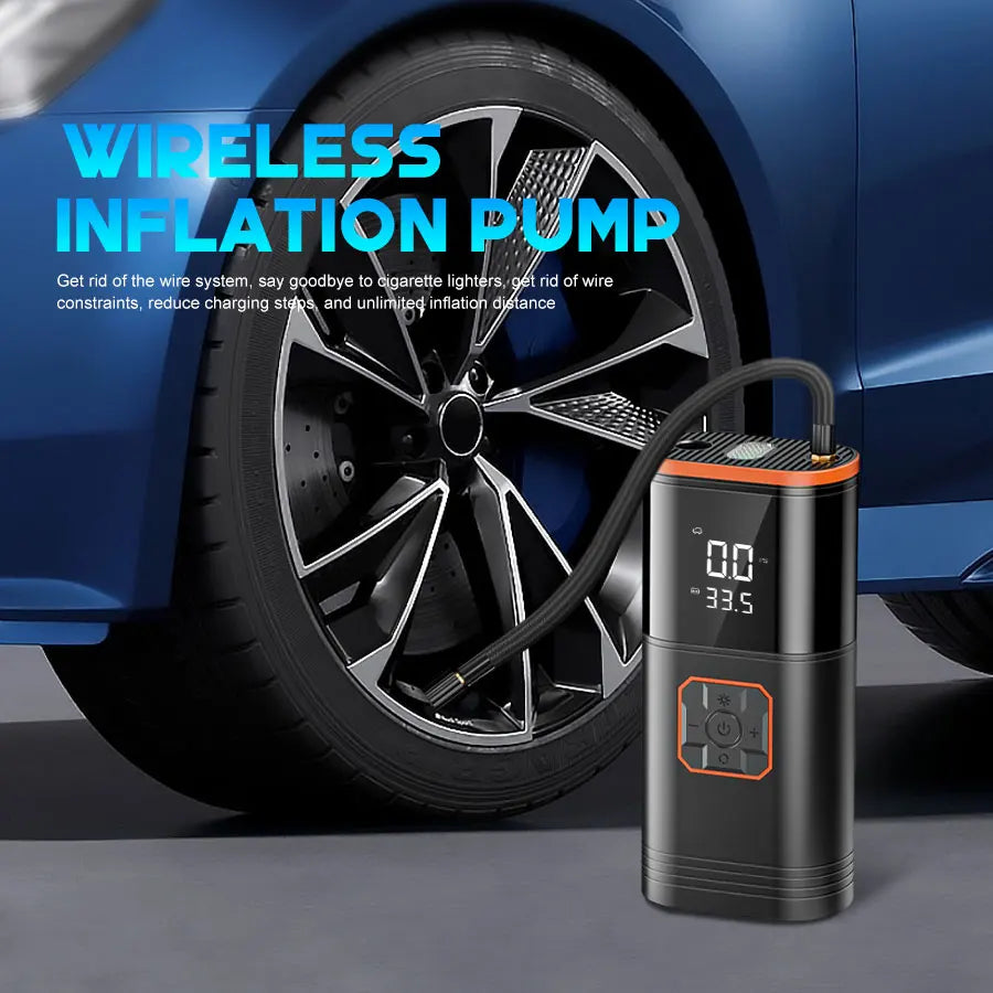Belibuy Portable Air Compressor 150pspsi Car Tyre Inflator Dual-Cylinder Design