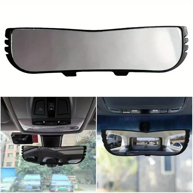 Universal 300mm Curved Wide Angle Interior Rearview Mirror With Clear Panoramic View