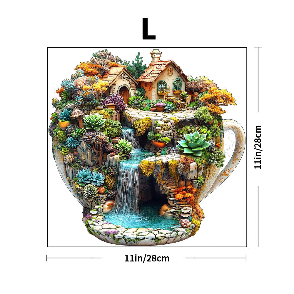 Supretty Magical Teacup Village Wooden Jigsaw Puzzle