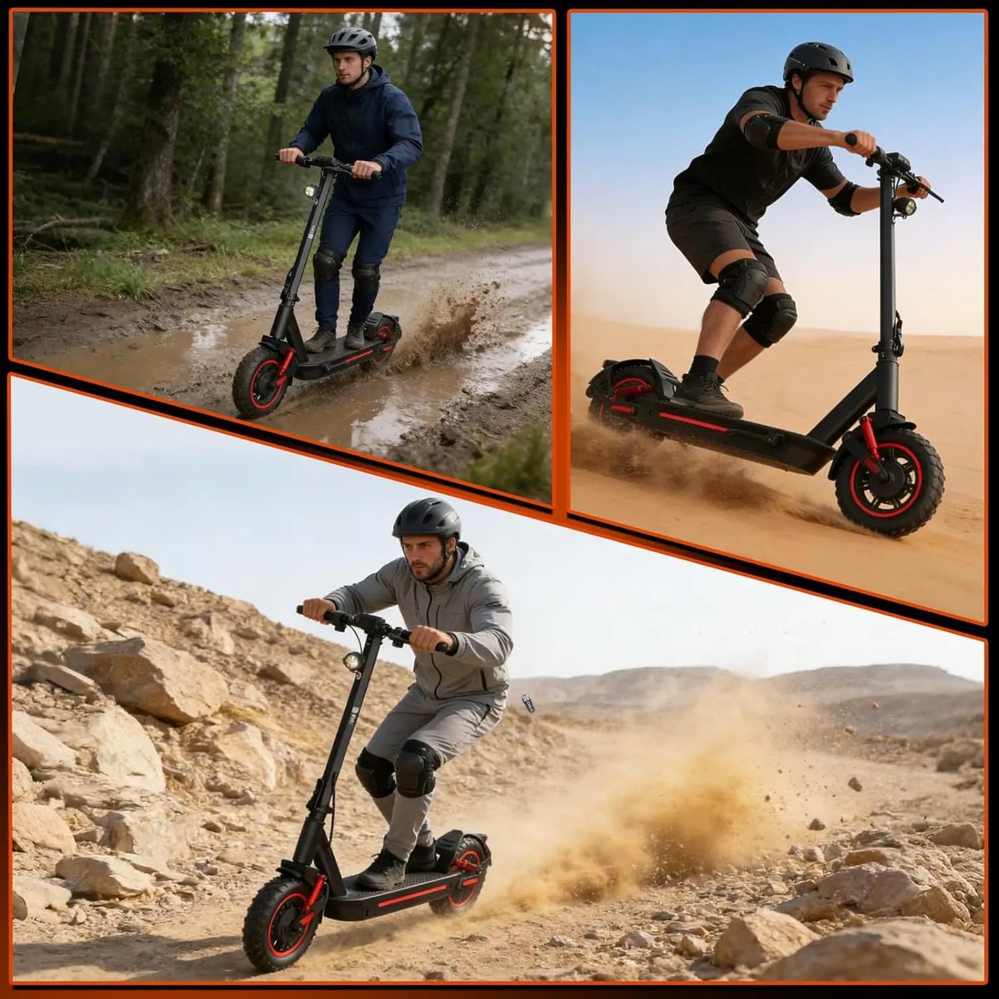 OBX 1200W Off Road Electric Scooter With Dual Suspension