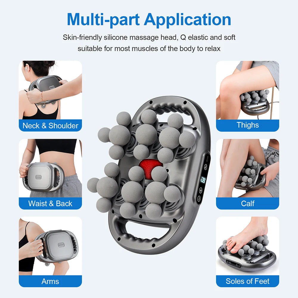 Iebilif 22 Heads Fascia Gun Deep Tissue Muscle Massager Wireless