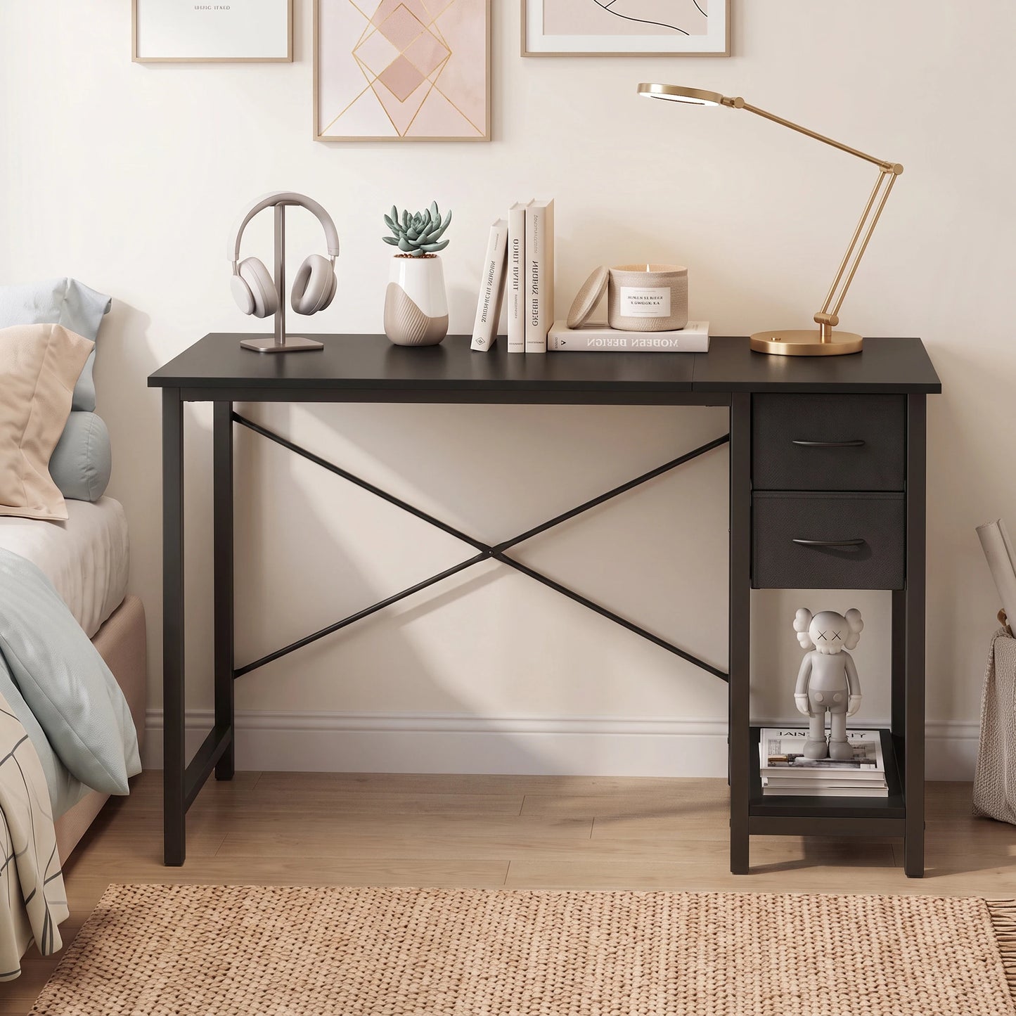 MCQ Ergonomic Standing Office Computer Desk Featuring Storage Drawers