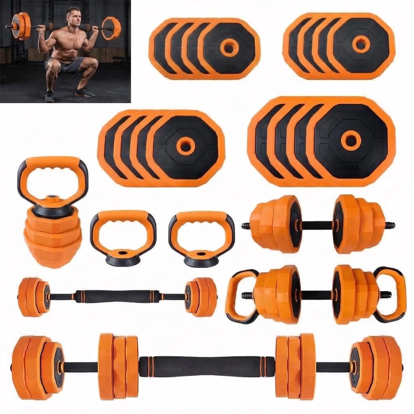 Adjustable Dumbbells With Connector And Versatile Home Gym Set