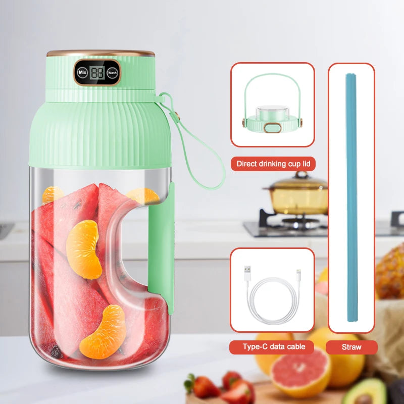 Portable USB Rechargeable Fruit Juicer Blender Cup
