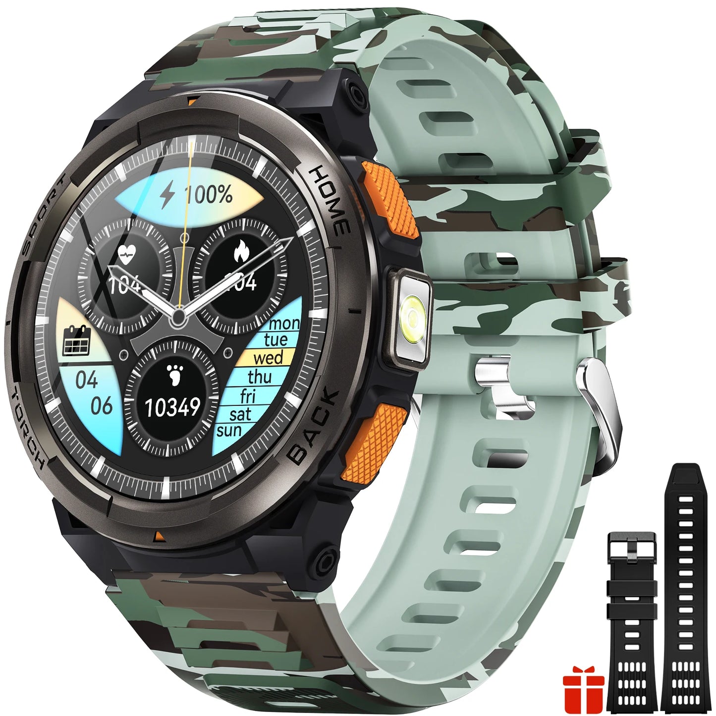EIGIIS KE5 Smart Watch With Waterproof Sports Tracker And Compass