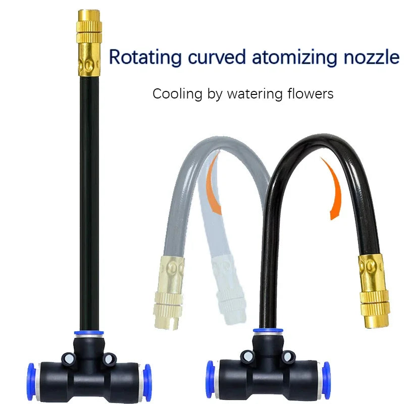Universal Automatic Irrigation Sprinkler Kit With Rotating Copper Nozzle