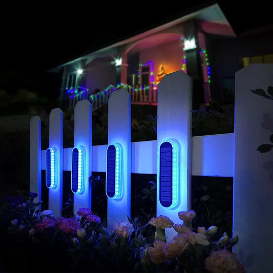 Solar LED Deck Lights Auto On Off Waterproof Outdoor Ground Step