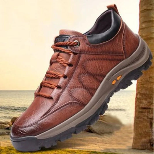 YBQJOO Men's Lightweight Anti Slip Outdoor Hiking Sneakers