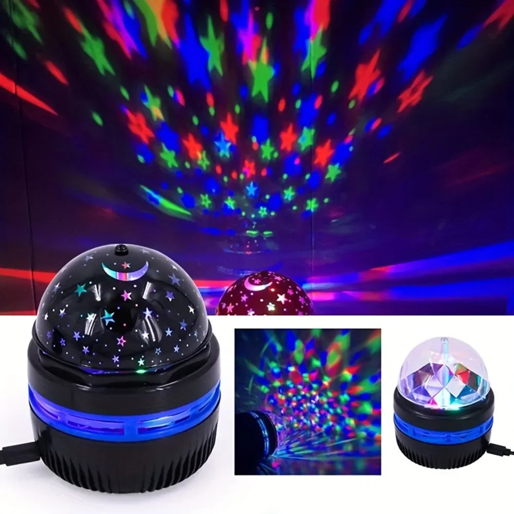 Led Starry Sky Northern Light Projector With Remote And Auto Rotate