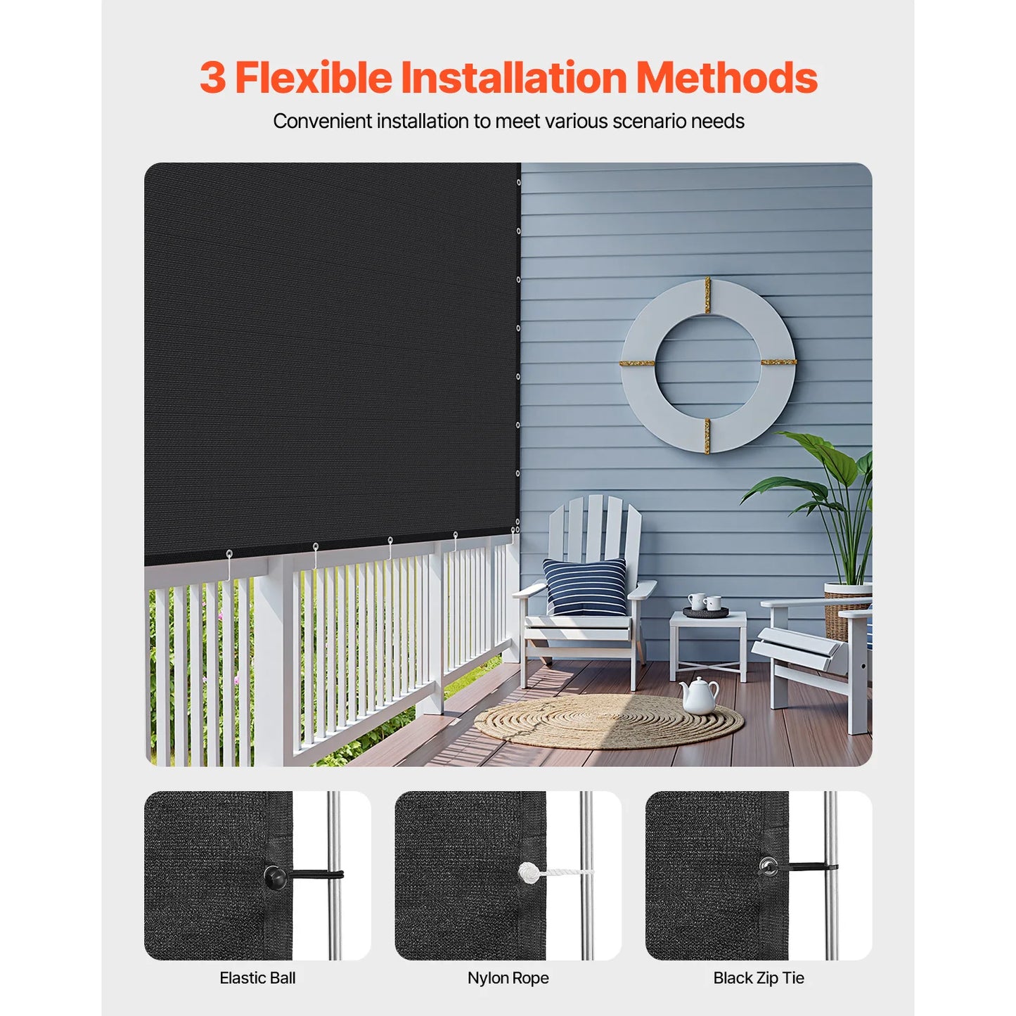 SucceBuy 90% Sun Shade Cloth Hdpe Canopy For Garden
