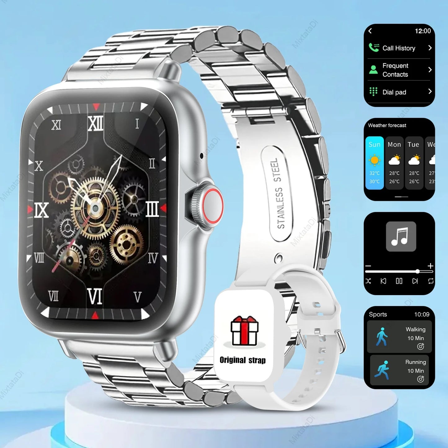 Smart Watch With Call Alerts And Sleep Monitor iPhone Android