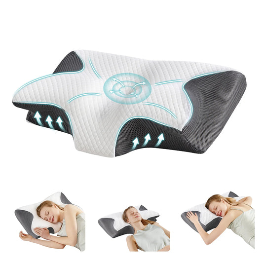 JHK Ergonomic Cervical Neck Memory Foam Pillow