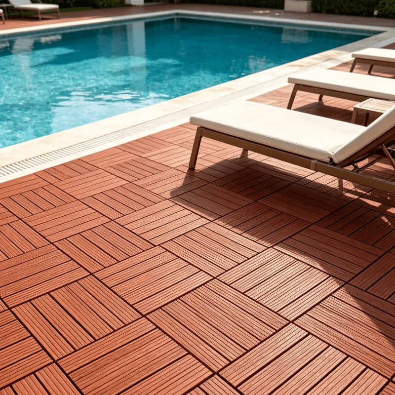 Interlocking Plastic Floor Tiles Waterproof Anti Slip Indoor Outdoor Flooring