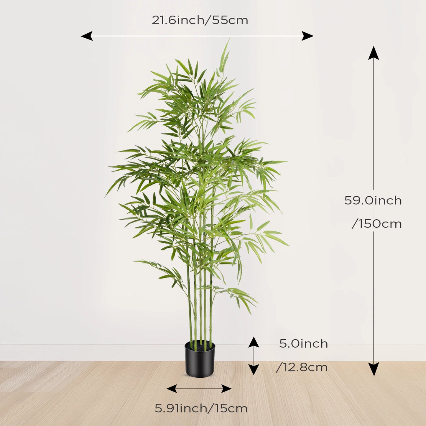 Olitree Artificial Bamboo Tree With Realistic Indoor Outdoor Decor