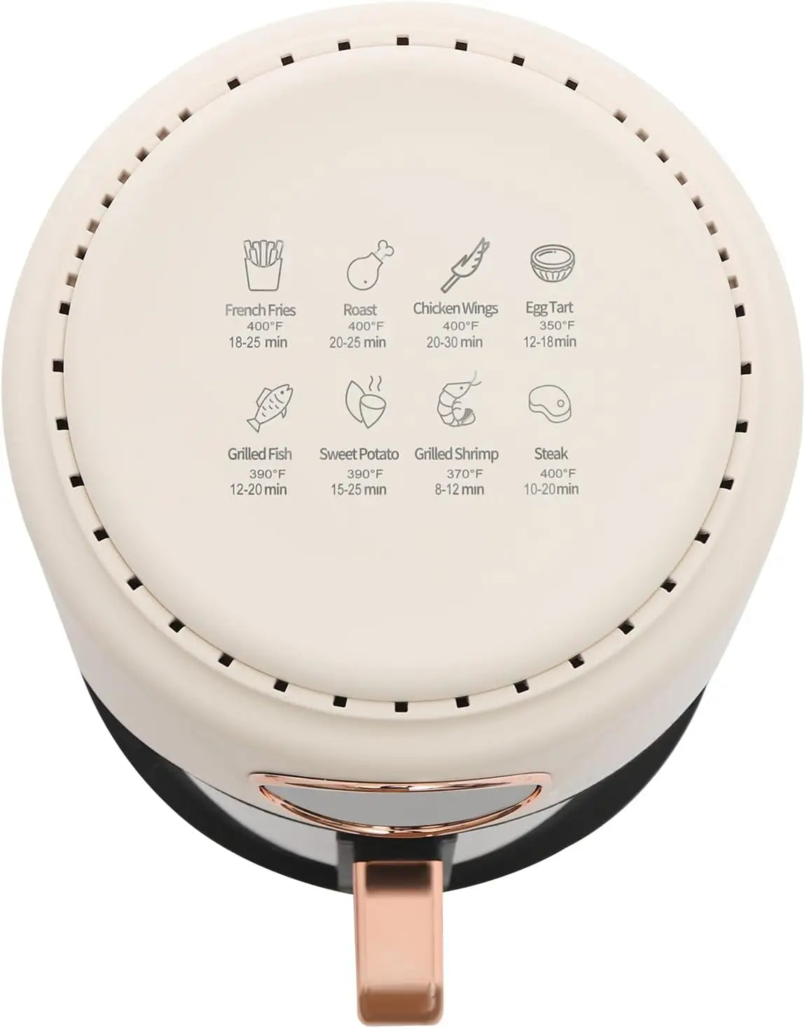 Portable Glass Digital Air Fryer With Eight Preset Cooking Modes And Fast Preheat