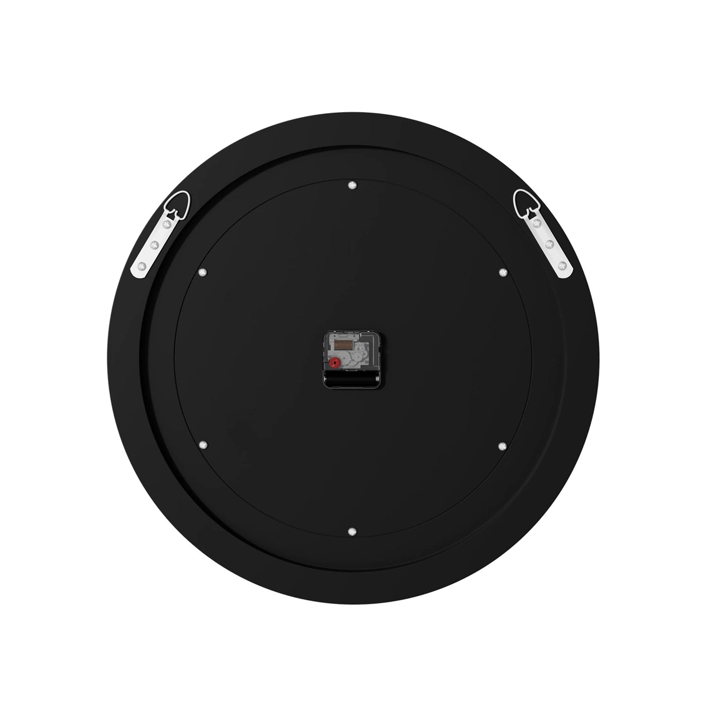 Decorative Round Mirror Wall Clock Featuring Crystal Sparkle Design