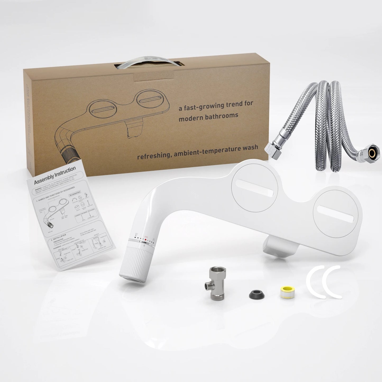 Samodra Dual Nozzle Non Electric Toilet Bidet Attachment